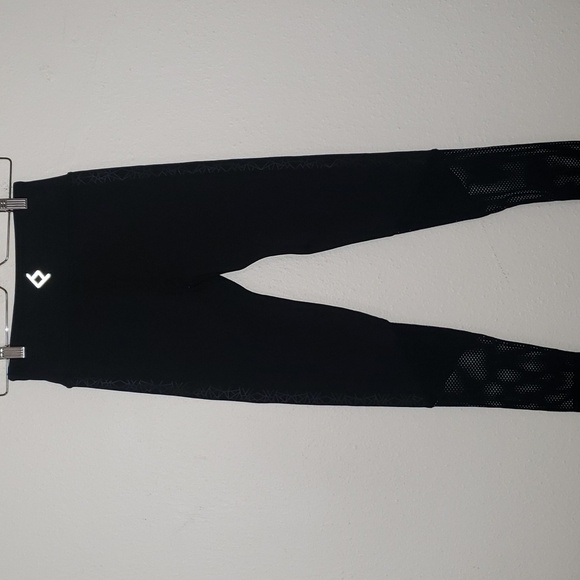 BSP HIGH PERFANCE LEGGING WITH MESH HEM SEAMLESS SIDES W/GEOMETRIC DESIGN - Picture 4 of 8